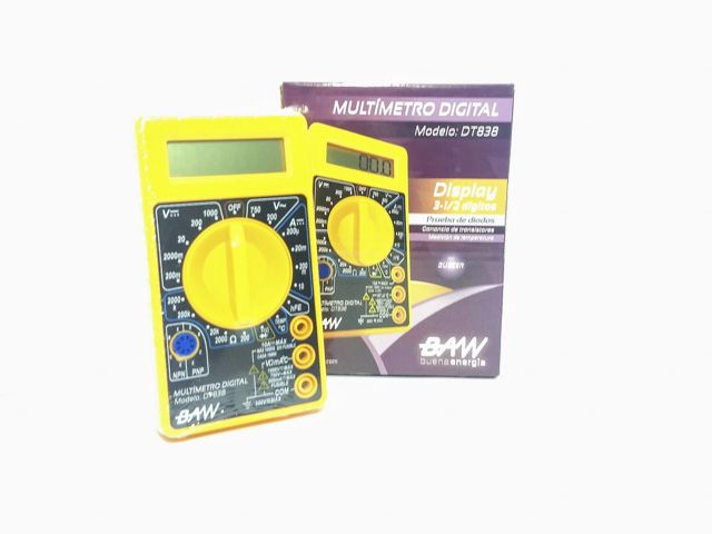 Tester digital c/buzzer DT838              BAW en Tester y Pinza amperométrica | Electroluz Miramar
