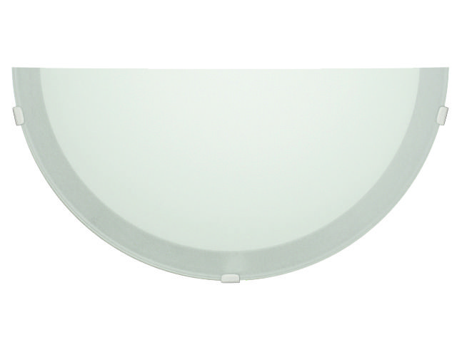 Difusor vidrio 26cm -BARI- c/base blanca             FERROLUX en Iluminación - Apliques | Electroluz Miramar