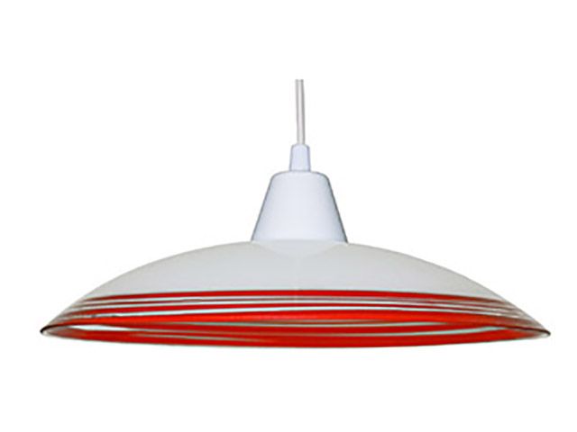 Colgante Paris 30cm blanco/rojo (tacita plast. blanca)                   FERROLUX en Iluminación - Colgantes | Electroluz Miramar