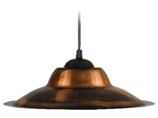Colgante de chapa 32cm cobre           FERROLUX en Iluminación - Colgantes | Electroluz Miramar