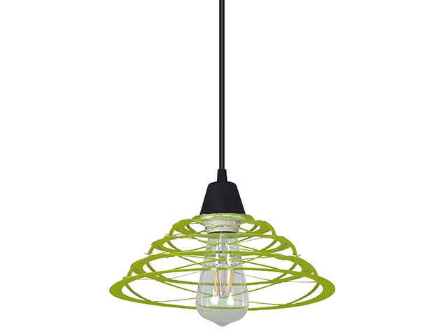 Colgante 1 luz York 27cm verde manzana (5)                          FERROLUX en Iluminación - Colgantes | Electroluz Miramar