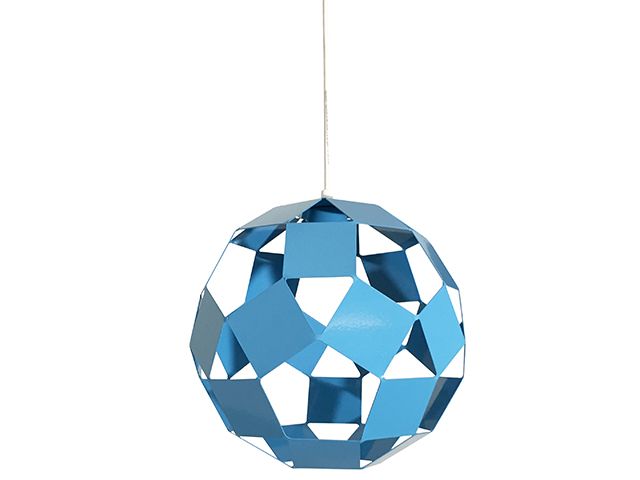 Colgante pelota 1 luz 26cm  celeste                   FERROLUX en Iluminación - Colgantes | Electroluz Miramar