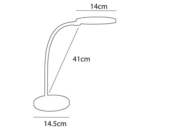 Lamp. escritorio led BONNIE 7.5w dimeriz. 3000k Negro         CANDIL en Iluminación - Lampras de escritorio | Electroluz Miramar