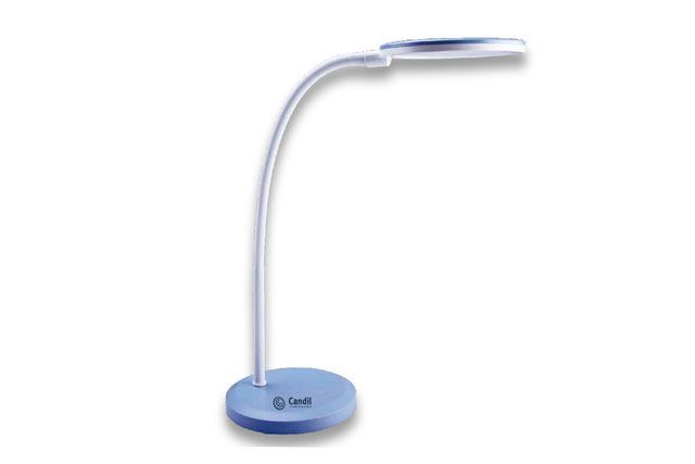 Lamp. escritorio led BONNIE 7.5w dimeriz. 3000k azul         CANDIL en Iluminación - Lampras de escritorio | Electroluz Miramar