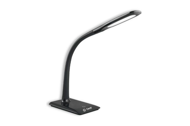 Lamp. escritorio led FLIP 7w dimeriz. 3000k neg.tex           CANDIL en Iluminación - Lampras de escritorio | Electroluz Miramar