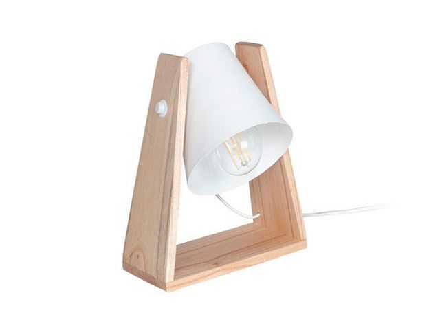 Lamp. de mesa campana chapa blanco        CARILUX en Iluminación - Lampras de escritorio | Electroluz Miramar