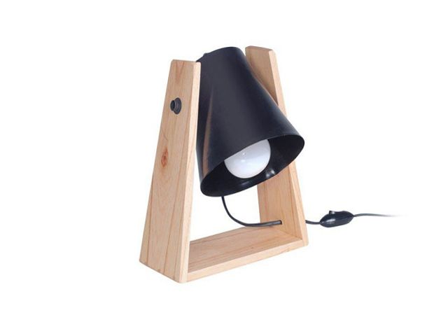 Lamp. de mesa campana chapa negro        CARILUX en Iluminación - Lampras de escritorio | Electroluz Miramar
