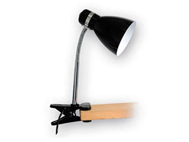 Lamp. pinza c/flex. PIPO E-27 negro          CANDIL en Iluminación - Lampras de escritorio | Electroluz Miramar