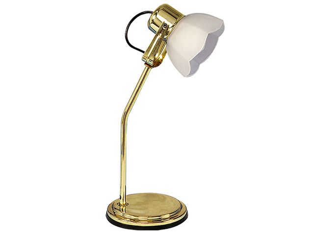 Lampara escritorio con tulipa satinada blanca          FERROLUX en Iluminación - Lampras de escritorio | Electroluz Miramar