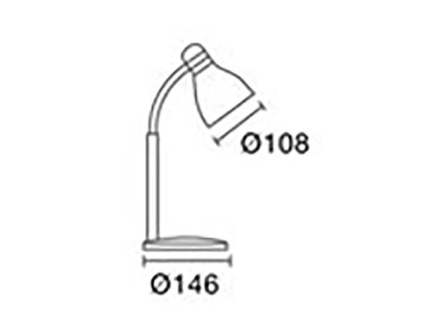 Lamp. escritorio Pipo E-27 rosa               CANDIL en Iluminación - Lampras de escritorio | Electroluz Miramar