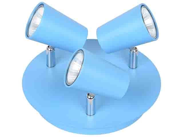 Spot Sonata 3xGu10 base redonda azul mate                  CANDIL en Iluminación - Spot | Electroluz Miramar