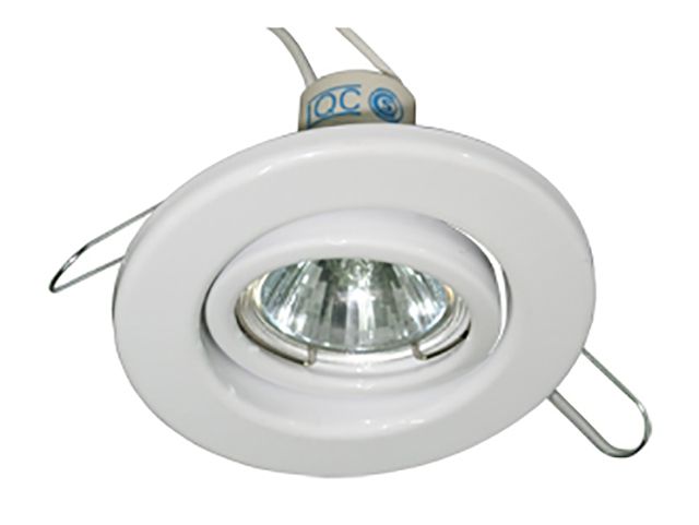 Spot embutir c/movim. GU10 blanco  (11cm)             FERROLUX en Iluminación - Spot  Embutir | Electroluz Miramar