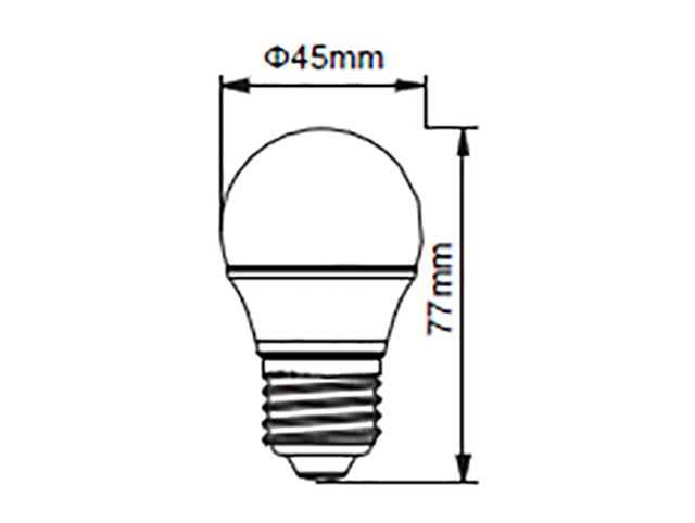 Lamp. led Gota 4w 220v E-27 6500k (50)                   CANDIL en Lamparas Led Gota | Electroluz Miramar