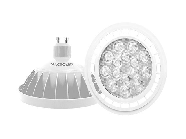 Lamp. Led AR111 pvc 11w GU10 25* luz calida         MACROLED en Lamparas  Led AR111 | Electroluz Miramar