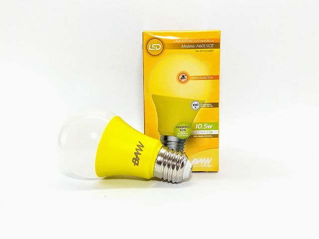 Lamp. led 10.5w E-27 amarilla (40)        BAW en Lamparas Led | Electroluz Miramar
