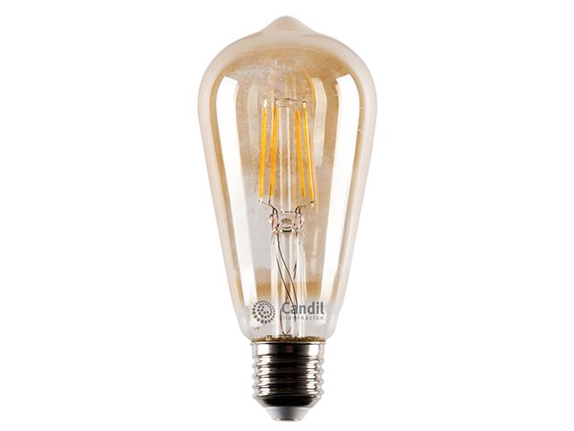 Lamp. filamento LED 5w ambar E-27  (50)              CANDIL en Electricidad, Lamparas Vintage | Electroluz Miramar