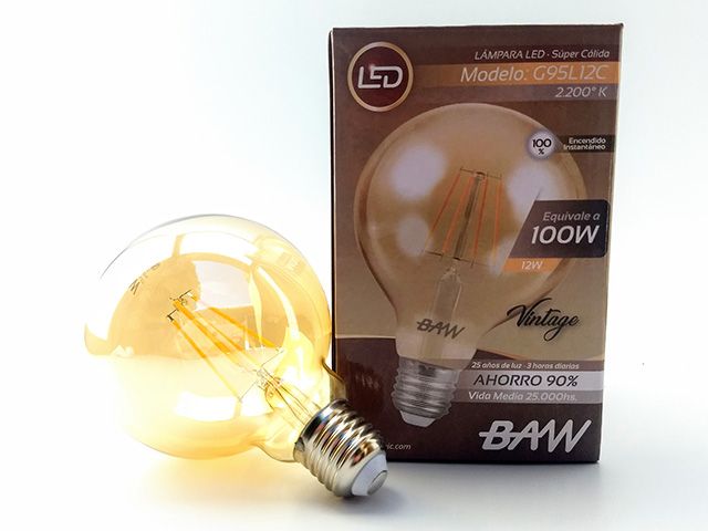 Lamp. Led Vintage 12w       Baw en Lamparas Vintage | Electroluz Miramar