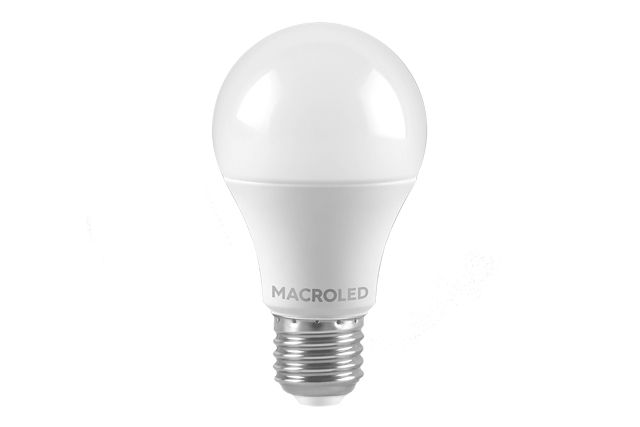 Lamp. Led 12w bulbo A60 luz fria E-27          MACROLED en Lampara Led Bulbo | Electroluz Miramar