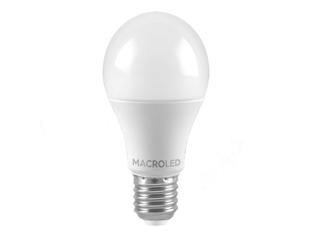 Lamp. Led 10w bulbo A60 luz calida E-27        MACROLED en Lampara Led Bulbo | Electroluz Miramar