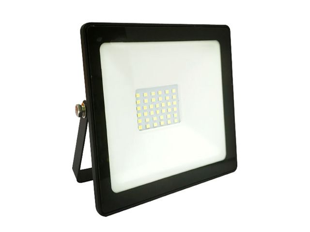 Proyector Led 50w exterior negro luz fria 6500k         INTERELEC en Proyectores | Electroluz Miramar