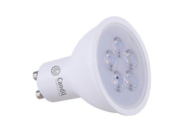 Lamp. Dicro Led GU10  4.5w 220v 6500k fria 20* (50)            CANDIL en Lámparas Dicroicas Led | Electroluz Miramar