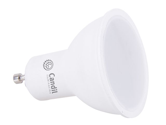 Lamp. Dicro Led GU10  7w 220v 3000k calida 100* (50)              CANDIL en Lámparas Dicroicas Led | Electroluz Miramar