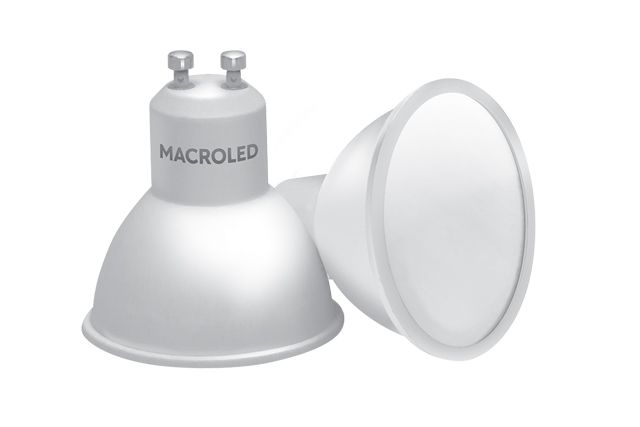 Lamp. Led Dicro GU10 5w 220v luz calida          MACROLED en Lámparas Dicroicas Led | Electroluz Miramar