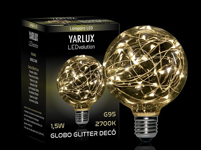 Lamp. Led Glitter Deco. Globo 2700k en Lamparas Led Glitter | Electroluz Miramar