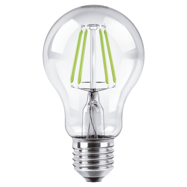 Lampara Bulbo - Filamento Deco Color Verde. BFA60-4V