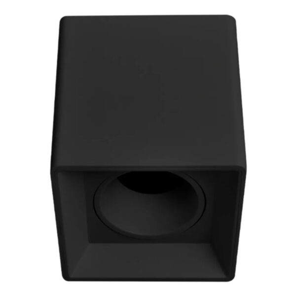Plafón Cuadrado Dicro x1 Móvil PVC Negro MACROLED APCDL-X1-N-PC