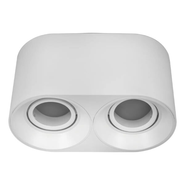 Artef. plafon dicro x2 redondo movil pc blanco. APRDL-X2-B-PC