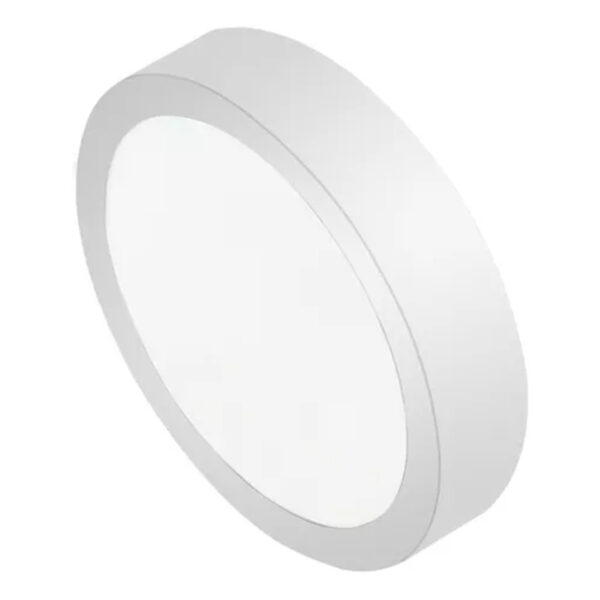 Plafon led 18w redondo 6.000k plateado