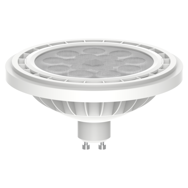 Lampara Led AR111 pvc 11w Gu10 25* luz calida. BND111-11-WW