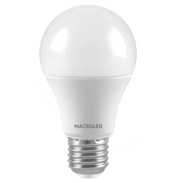 Lámpara LED Bulbo A60 12W Luz Cálida E27 MACROLED BT-60-12WW
