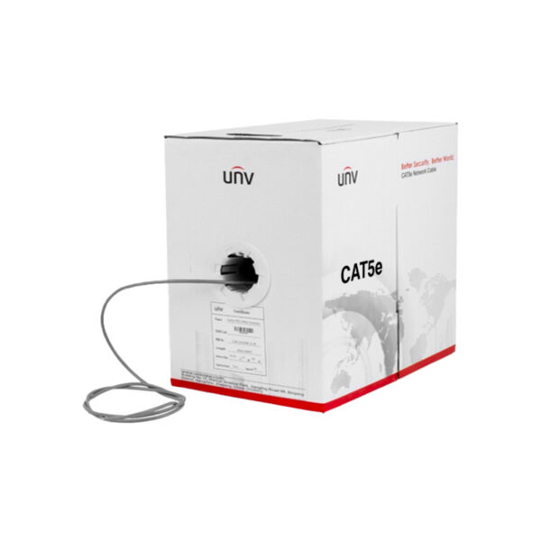 Cable UTP CAT5E gris interior 24AWG Uniview CAB-LC2100A-IN