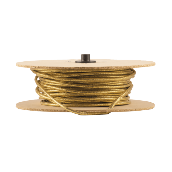 Cable Textil Decorativo Dorado (50 metros) MACROLED CAB-TEX-DD-50