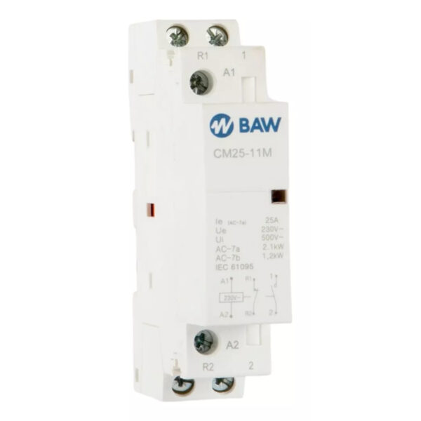 Contactor modular 25A Din 1NO+1NC 220v CM25-11M BAW