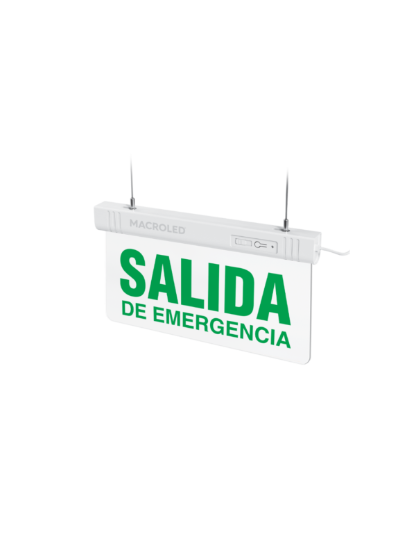 Cartel Luminoso de SALIDA DE EMERGENCIA MACROLED CSL-EMERGENCIA