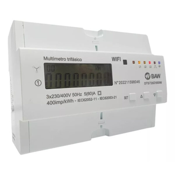 Medidor trifasico Kwh 5 A 3x230/400v-50hz DTS726D560R BAW