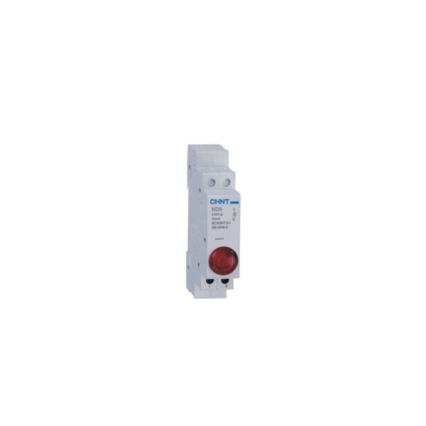 Indicador Luminoso para Riel DIN Rojo 230V CHINT ND9-1/R-230V