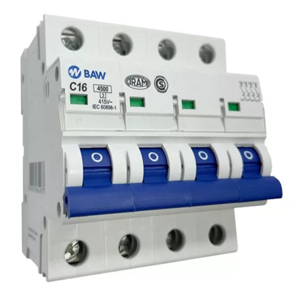 LLave termica tetrapolar 16A IMPORTADA K44C16 BAW