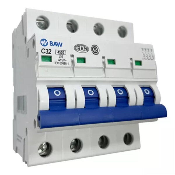Llave termica tetrapolar 32A IMPORTADA K44C32 BAW