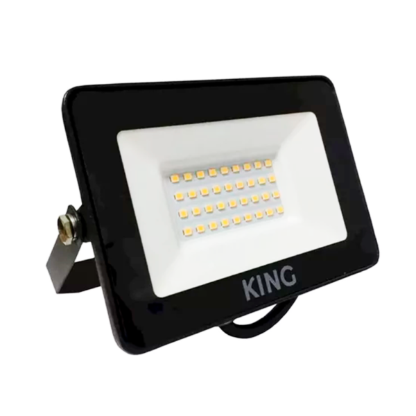 Reflector LED 20W 6500K Negro IP65 KING KFL20-CW