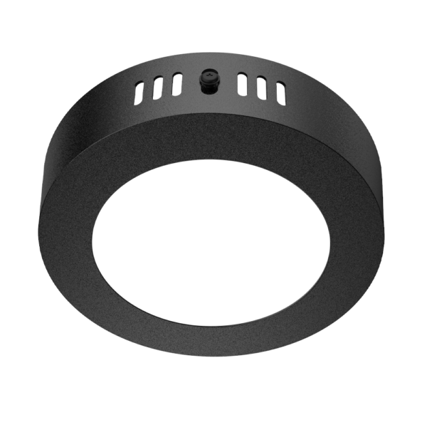Plafón LED 6W Redondo 6500K Negro MACROLED NPR06CW