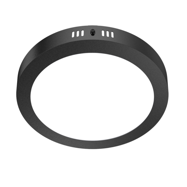 Plafón LED 18W Redondo 3000K Negro MACROLED NPR18WW