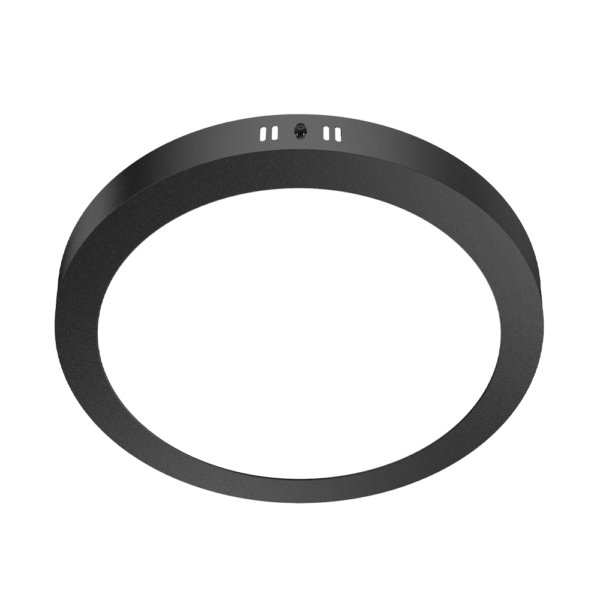 Plafón LED Redondo 24W 3000K Negro MACROLED NPR24WW