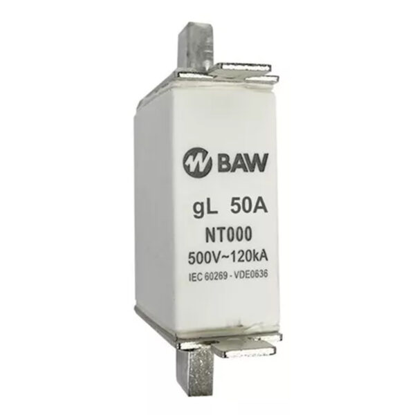 Fusible NH000 50A GL. ICC 100KA NT00050 BAW