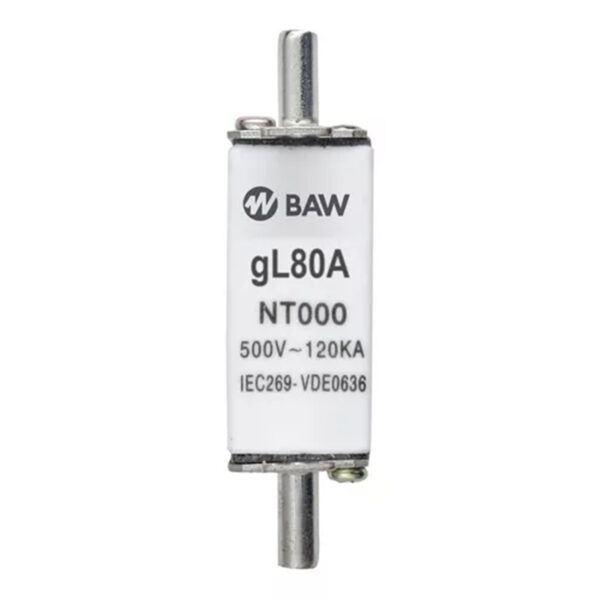 Fusible NH000 80A GL. ICC 100KA NT00080 BAW