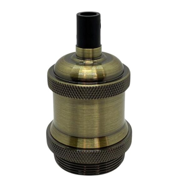 Portalámpara de Aluminio E-27 Modelo Jersey Bronce MACROLED PLV-JER-E27-BR