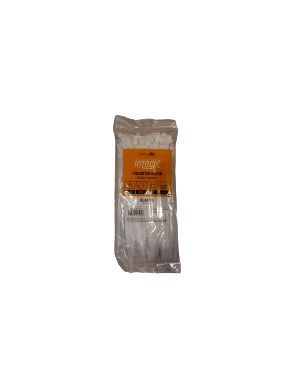 Precintos de nylon 4.8mm x 200mm blanco PN48-200B